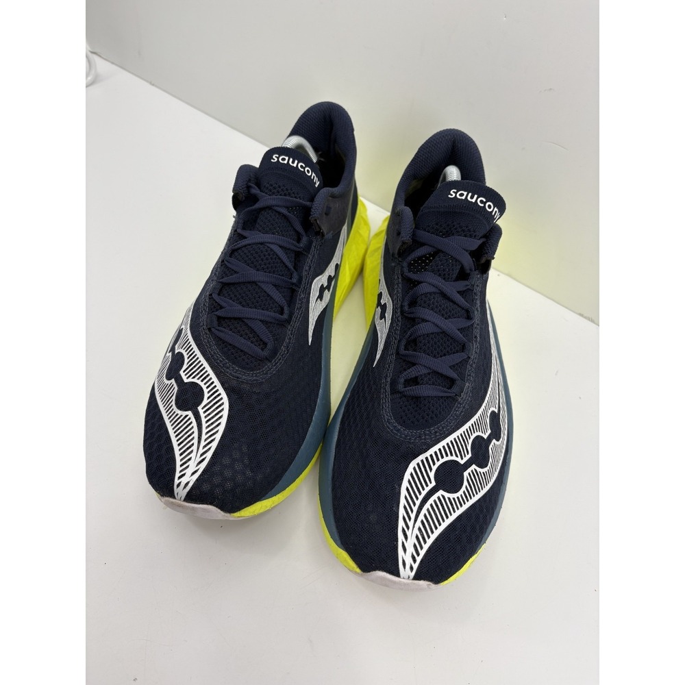 Saucony Endorphin Pro 4 Men's Size 11 Running Shoe 'Navy/Citron' S20939-222 - Picture 2 of 9